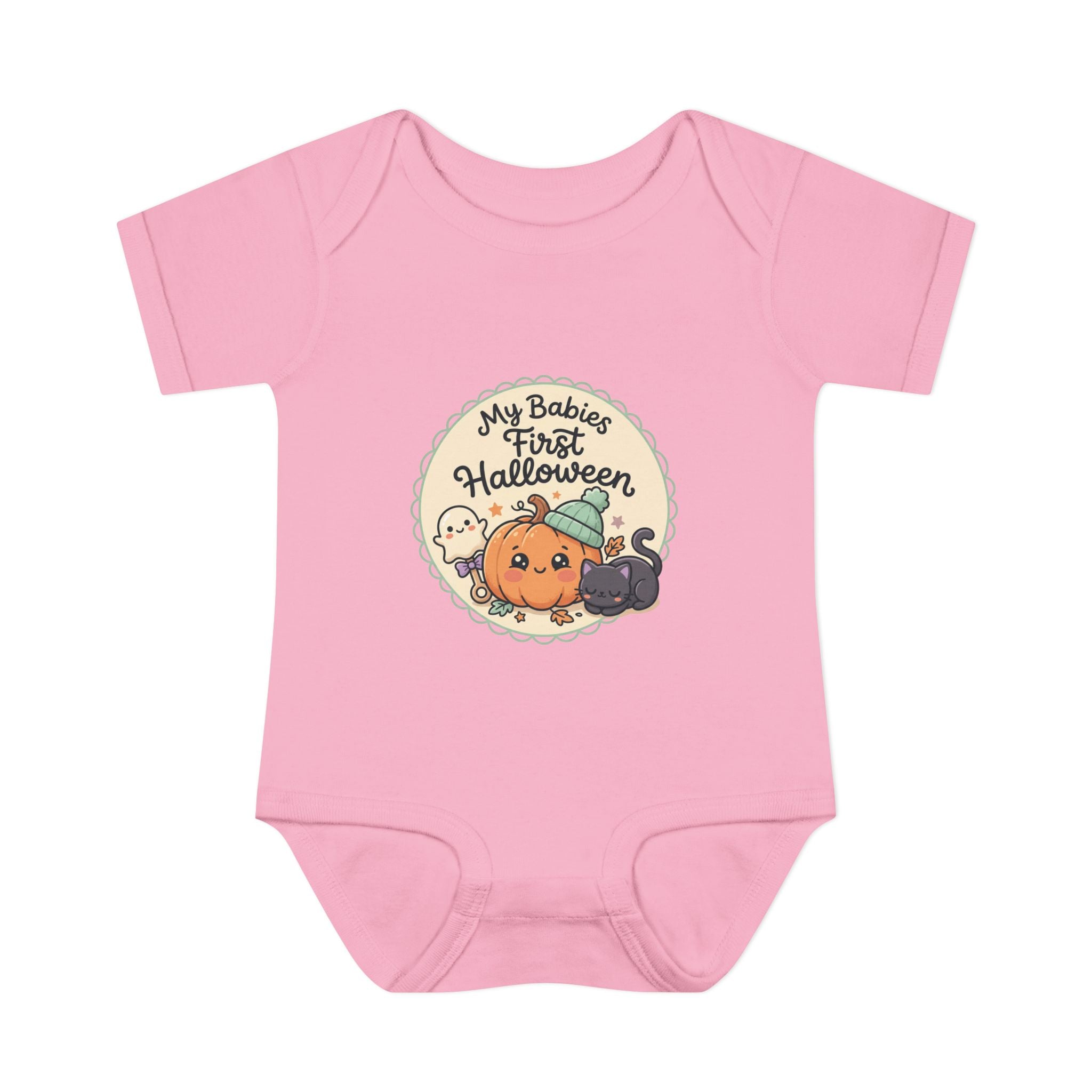 Infant Halloween Bodysuit — “My Baby's First Halloween” Cute Pumpkin & Ghosts