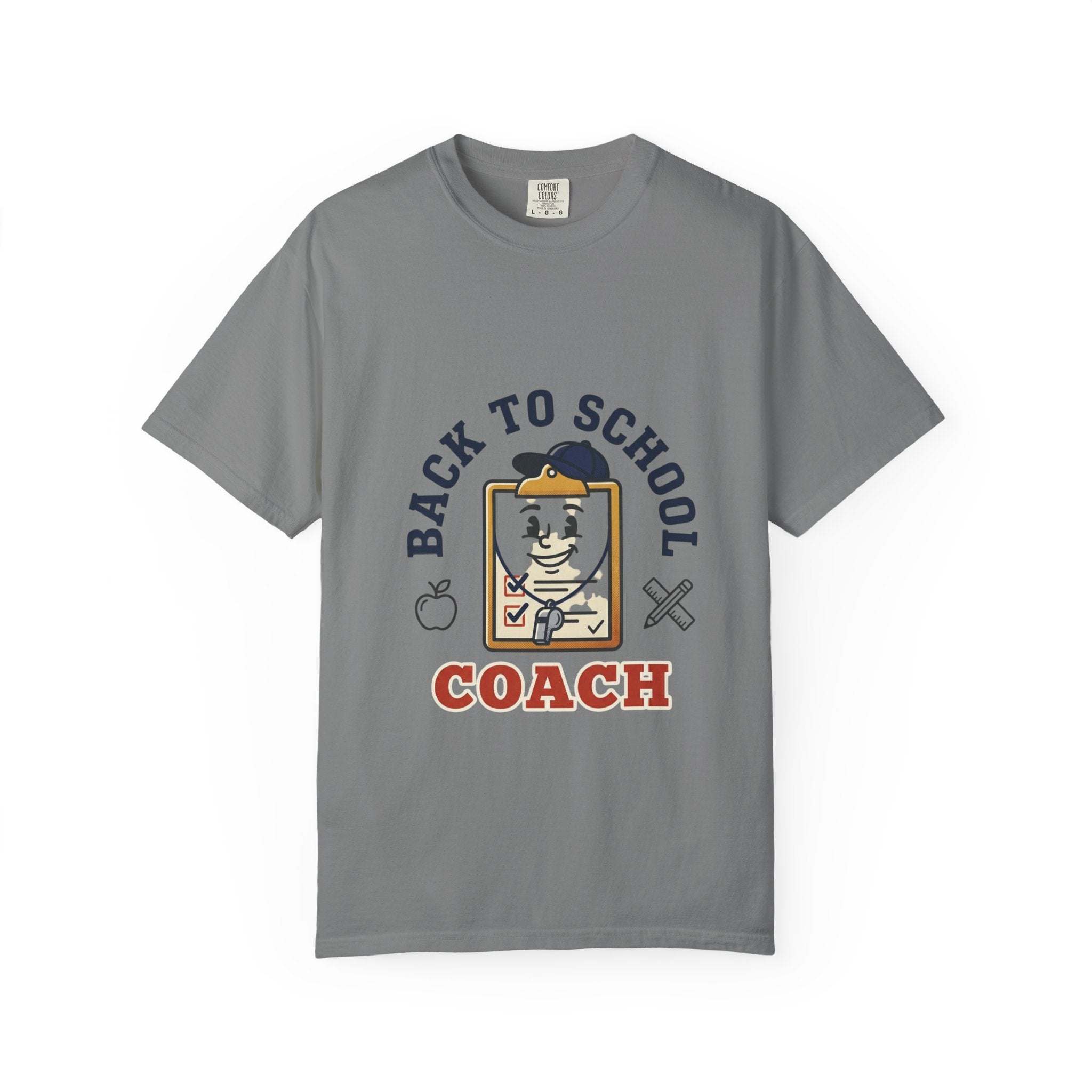 Back to School Coach T-Shirt — Retro School Clipboard Design