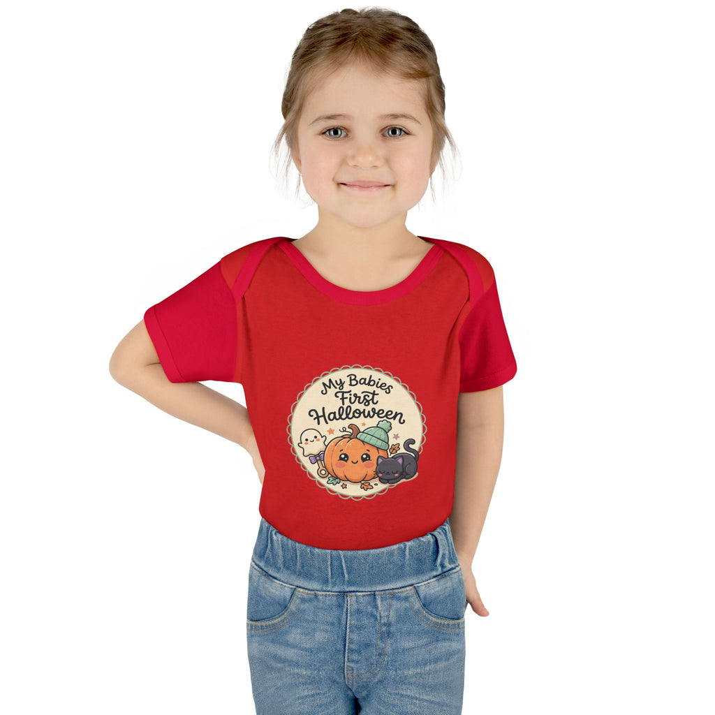 Infant Halloween Bodysuit — “My Baby's First Halloween” Cute Pumpkin & Ghosts