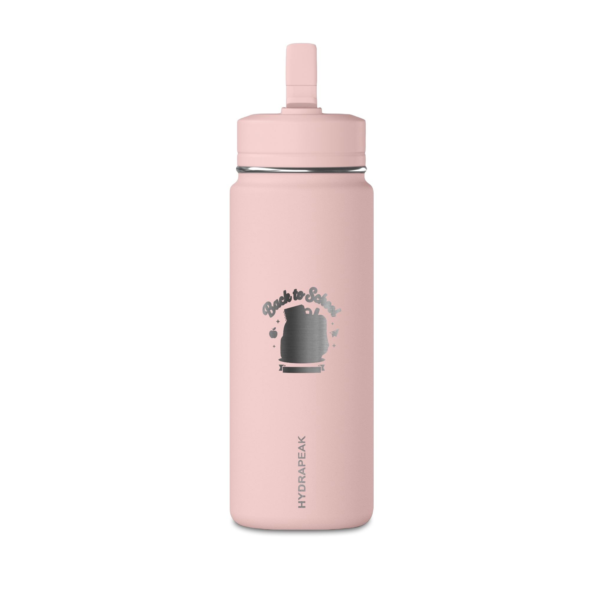 Insulated 20oz Pink Mini Water Bottle with "Ready to Shine" Design