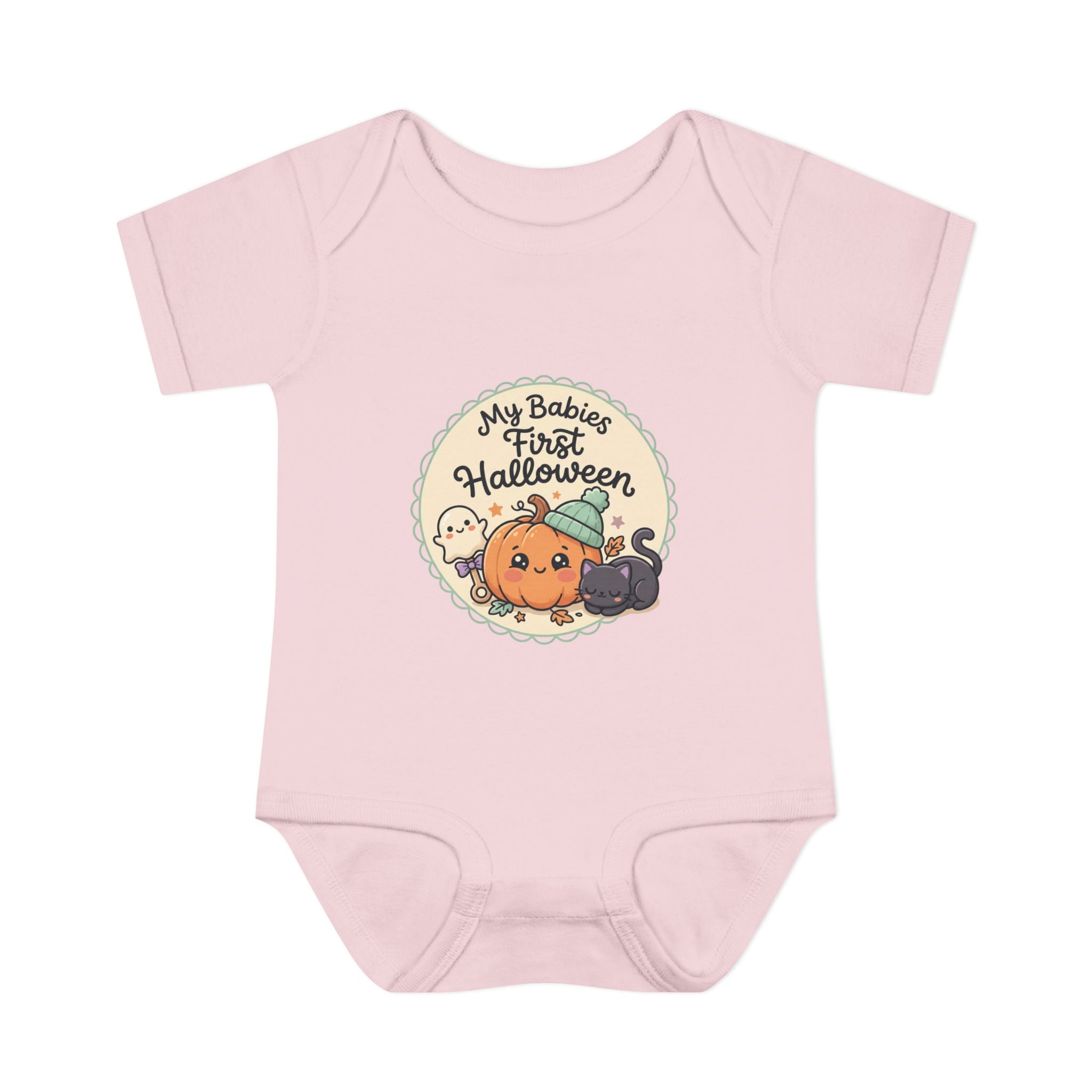 Infant Halloween Bodysuit — “My Baby's First Halloween” Cute Pumpkin & Ghosts