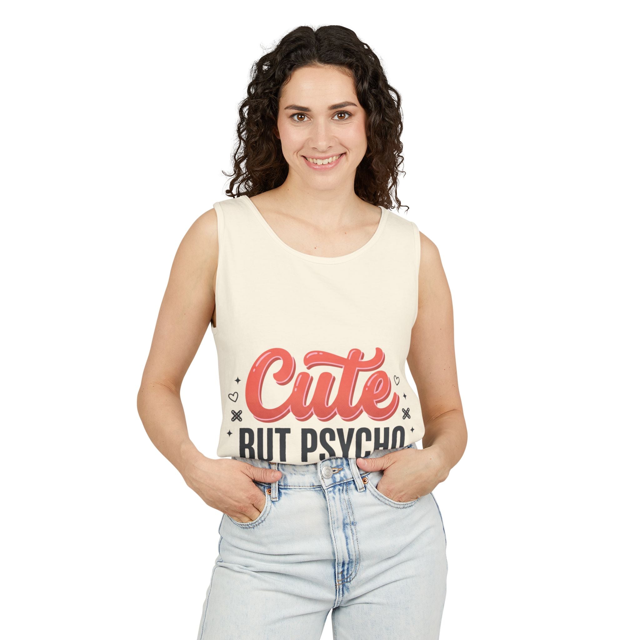Cute But Psycho Tank Top – Women's Summer Tee