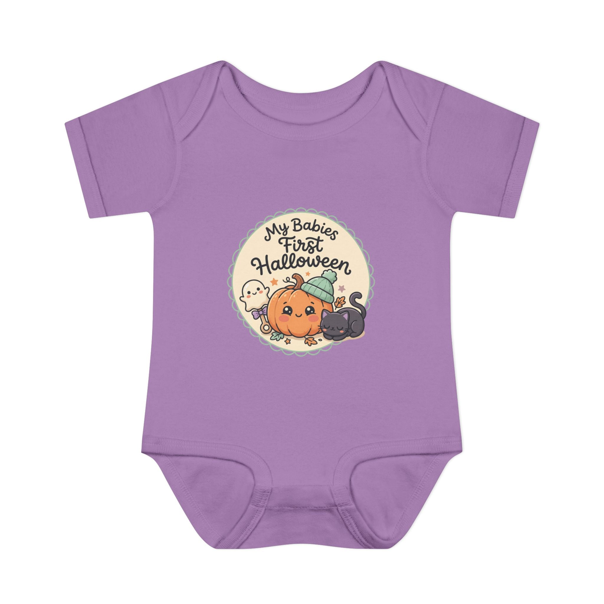 Infant Halloween Bodysuit — “My Baby's First Halloween” Cute Pumpkin & Ghosts