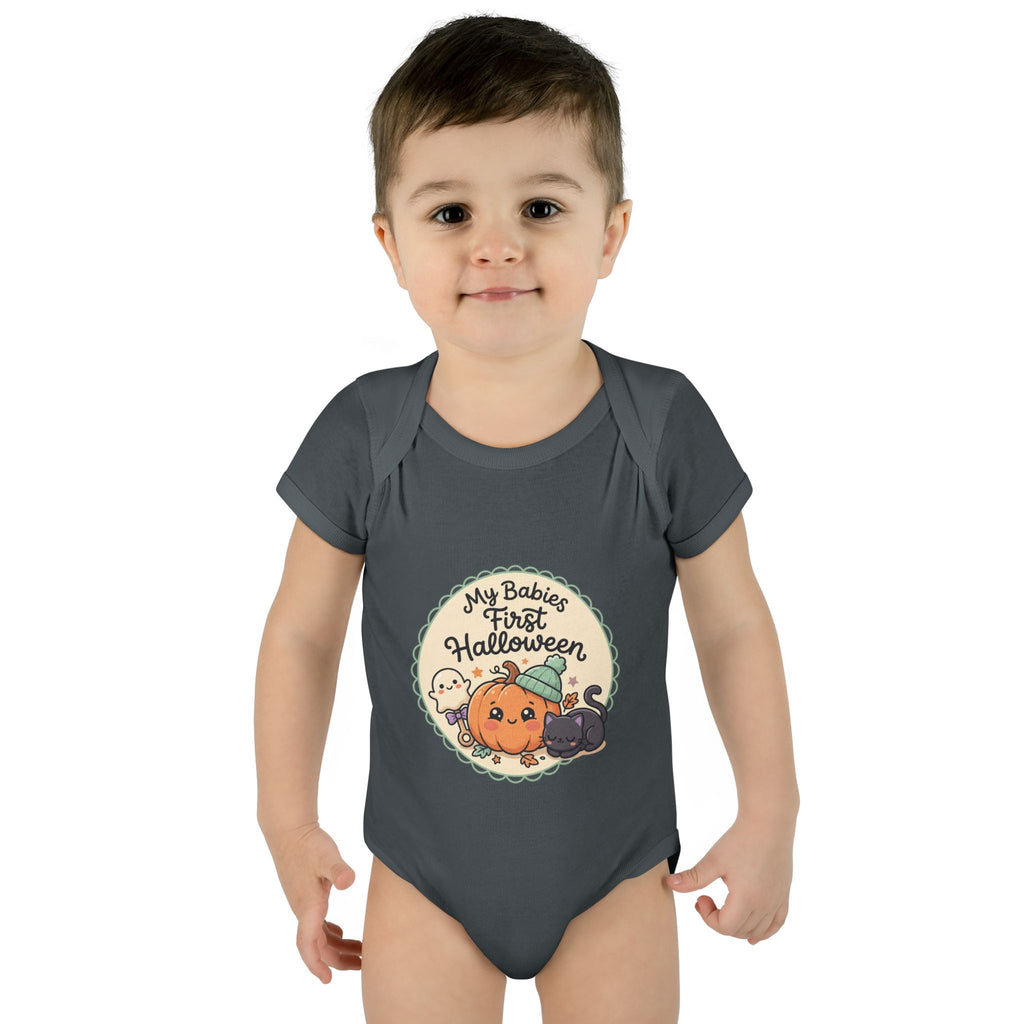 Infant Halloween Bodysuit — “My Baby's First Halloween” Cute Pumpkin & Ghosts