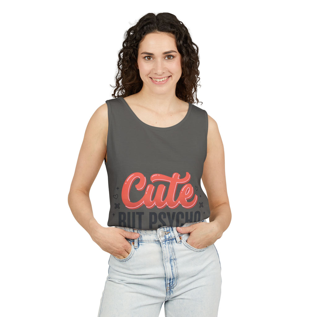Cute But Psycho Tank Top – Women's Summer Tee
