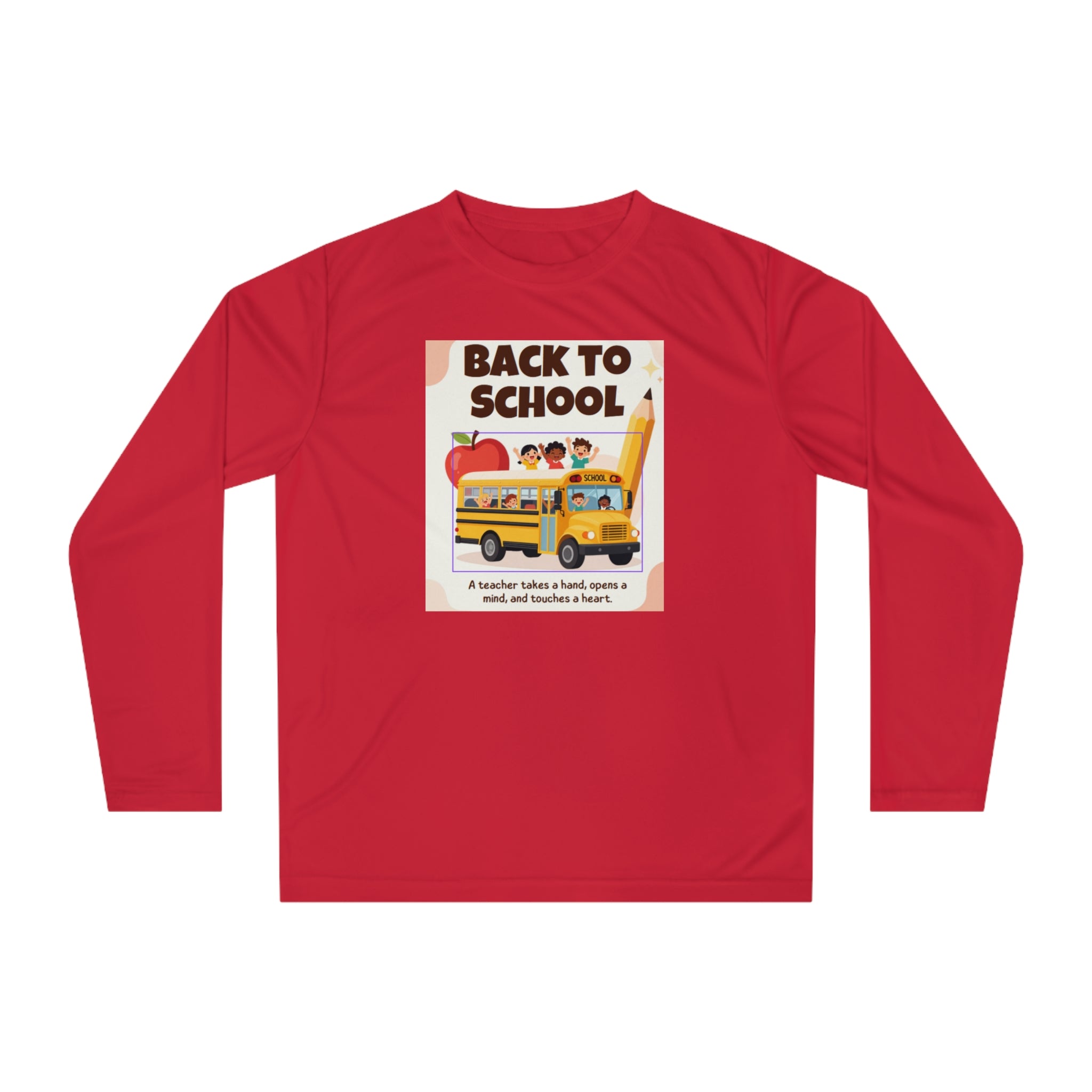 Back to School Long Sleeve Shirt — Teacher Appreciation School Bus Design