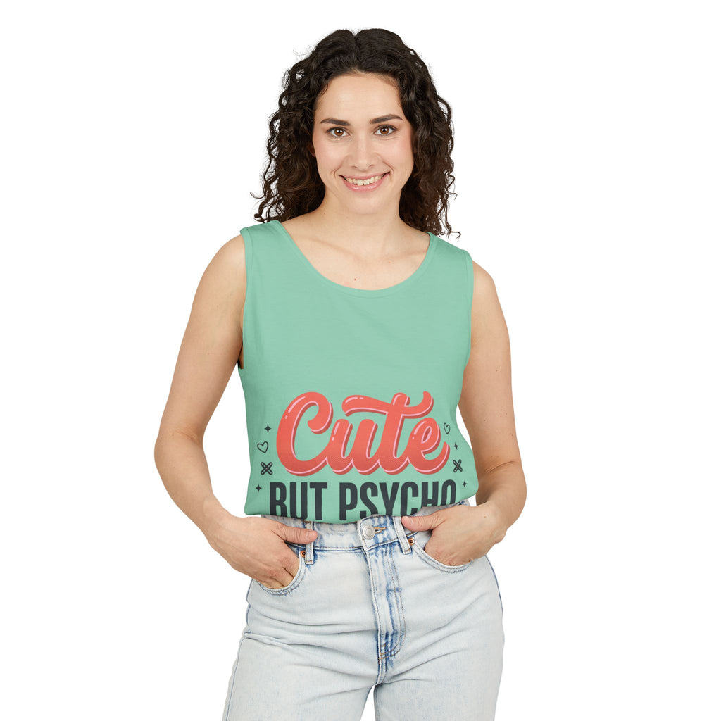 Cute But Psycho Tank Top – Women's Summer Tee