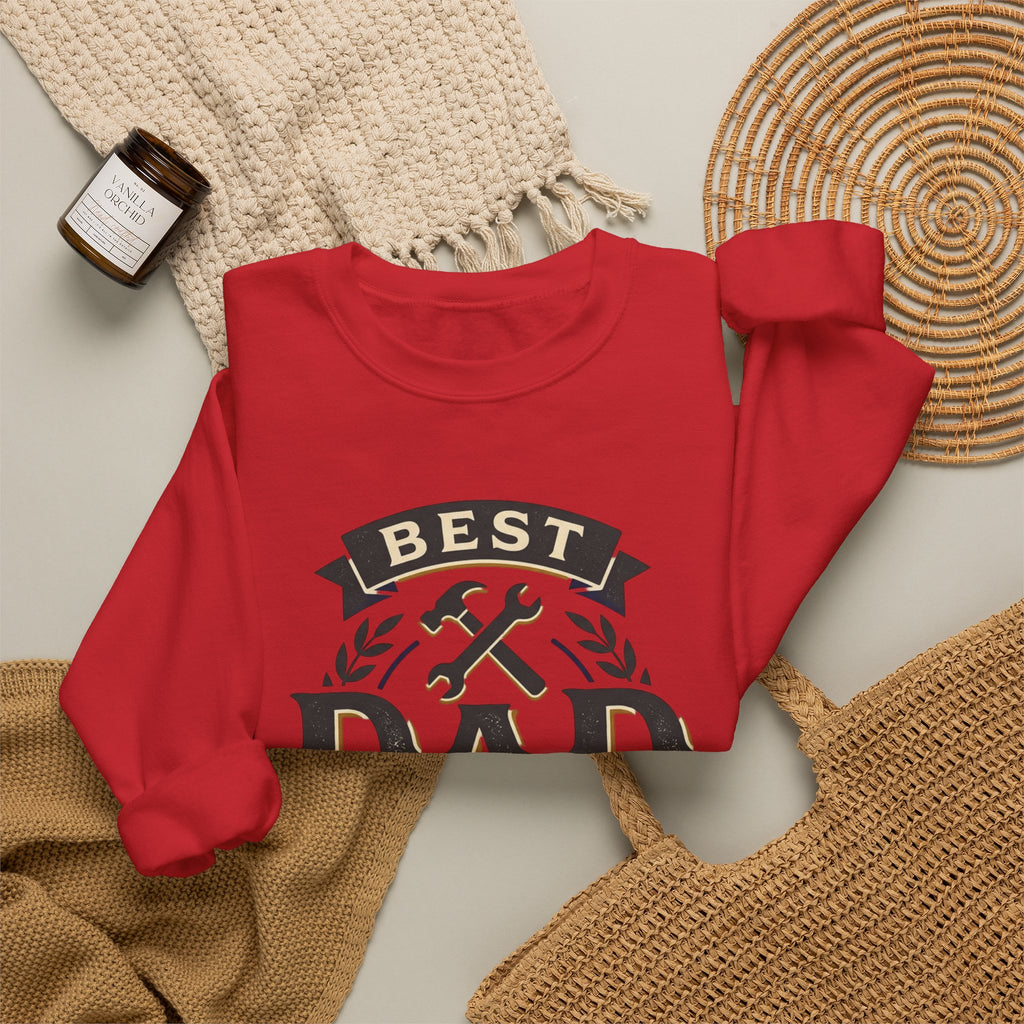 Best Dad Ever Sweatshirt — "Lead with love, live with courage" Crewneck