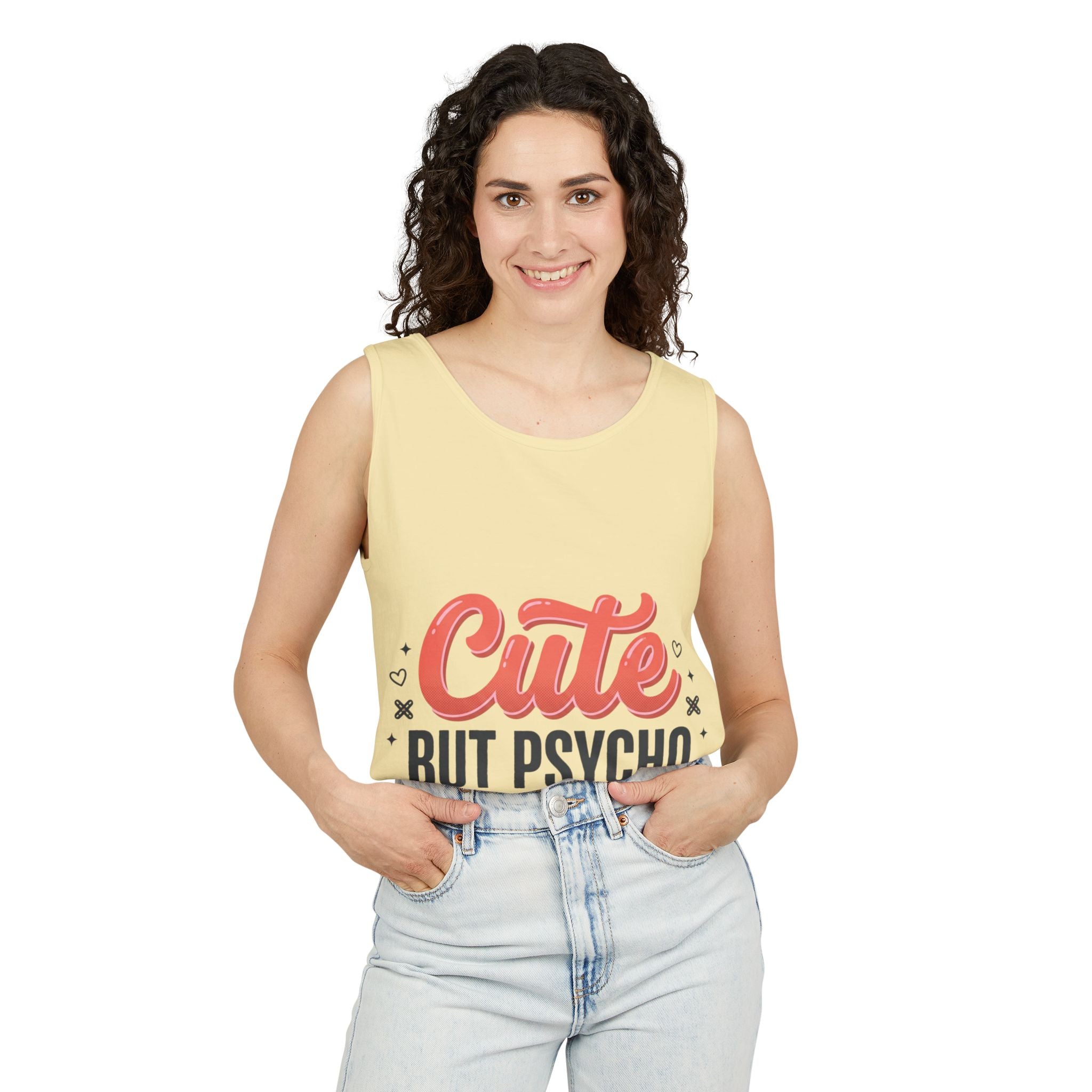 Cute But Psycho Tank Top – Women's Summer Tee