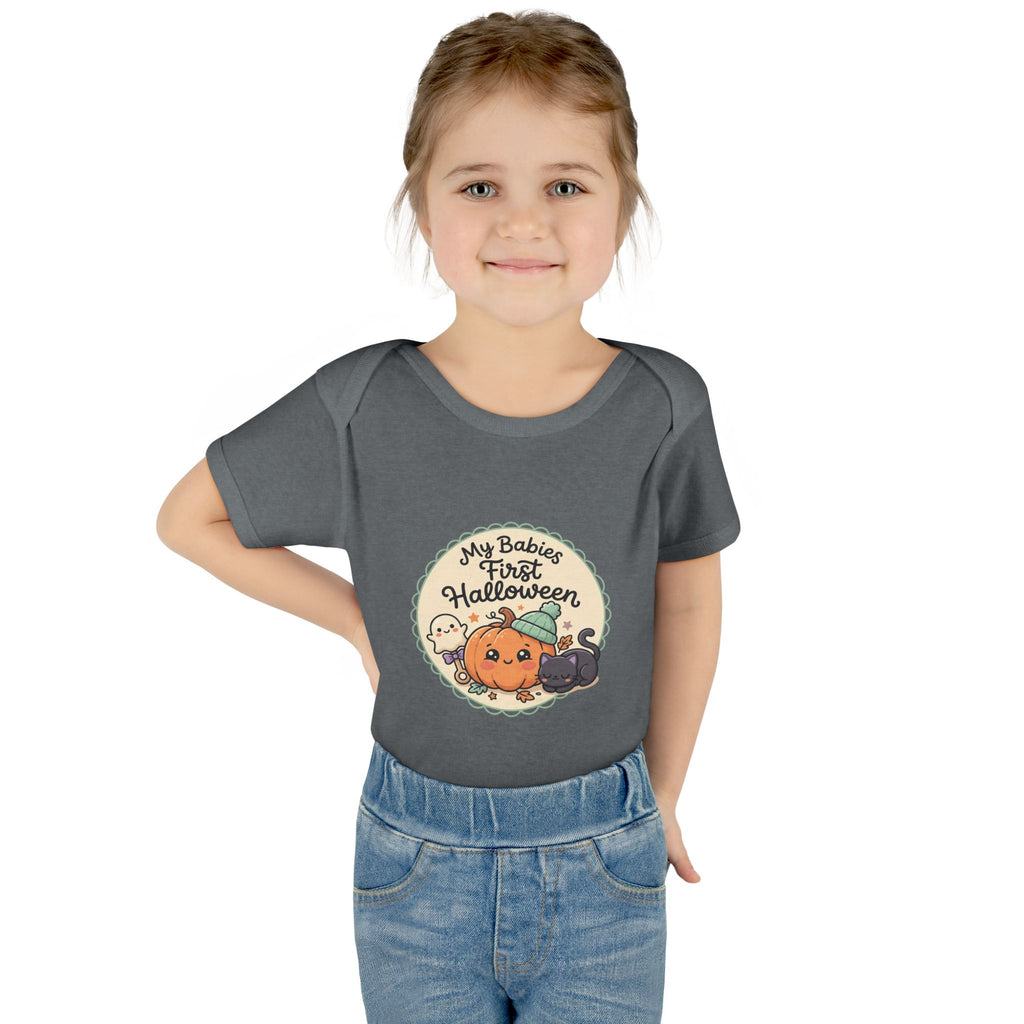 Infant Halloween Bodysuit — “My Baby's First Halloween” Cute Pumpkin & Ghosts
