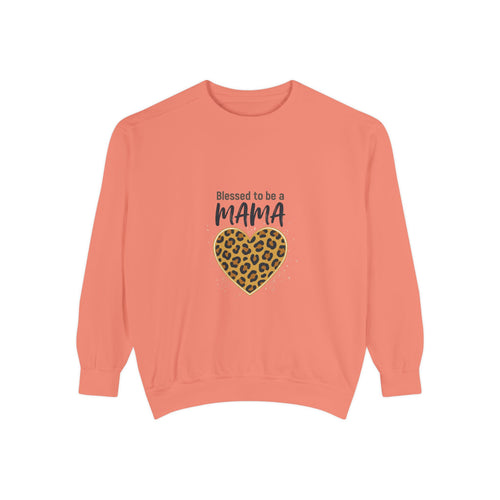 Blessed to Be a Mama Leopard Heart Sweatshirt