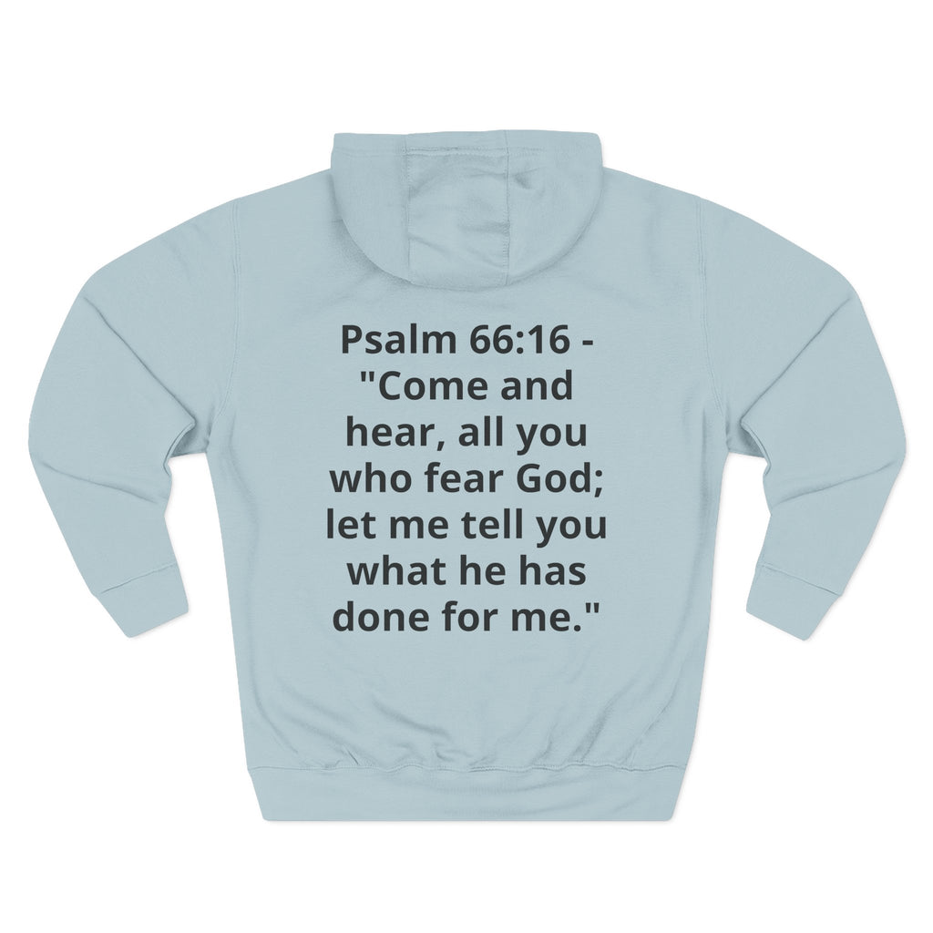 Three-Panel Fleece Hoodie