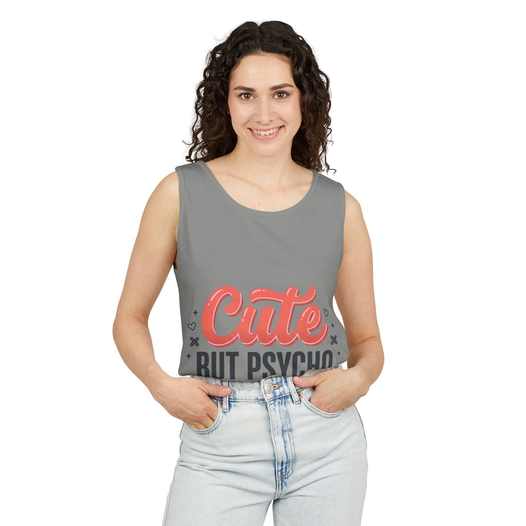Cute But Psycho Tank Top – Women's Summer Tee