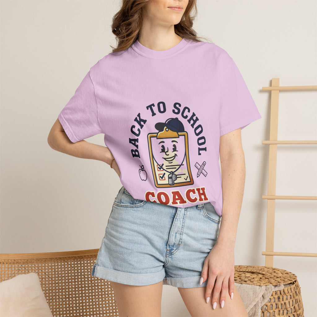 Back to School Coach T-Shirt — Retro School Clipboard Design