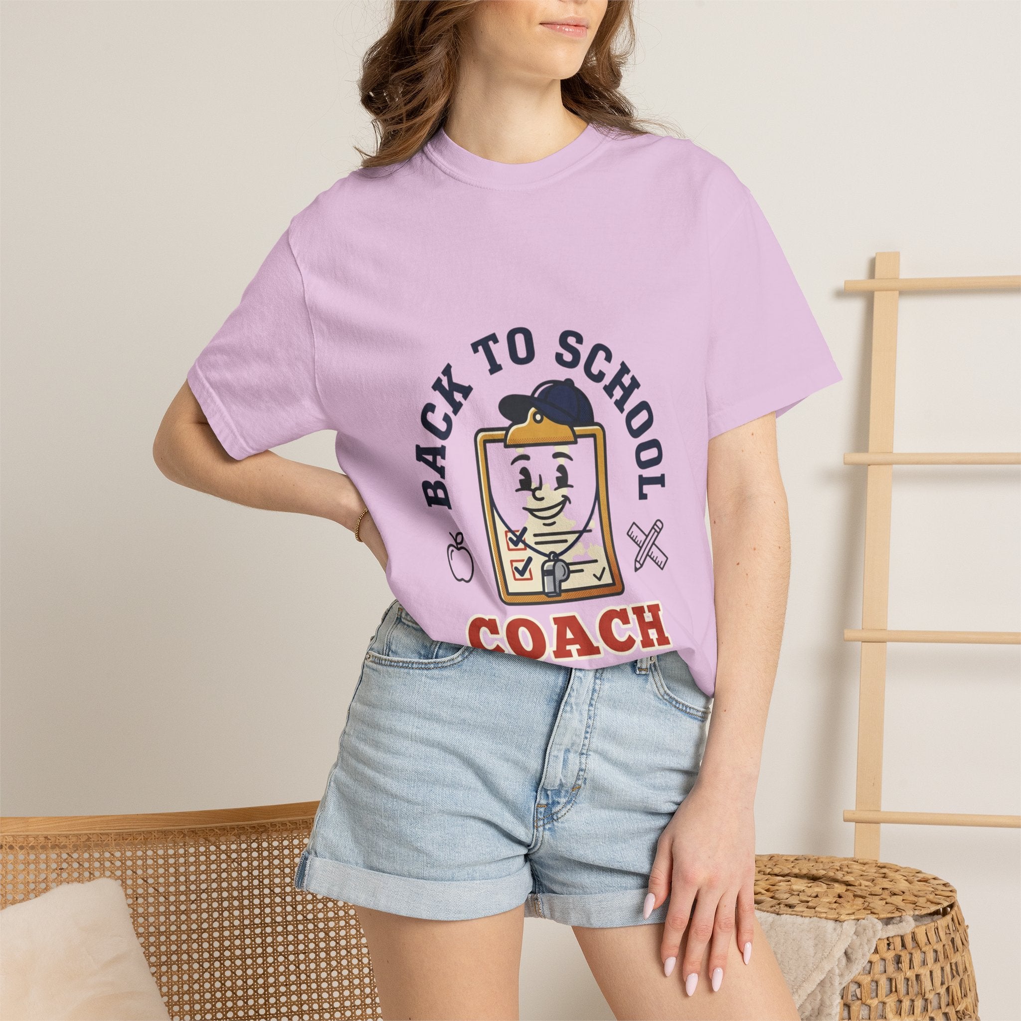 Back to School Coach T-Shirt — Retro School Clipboard Design