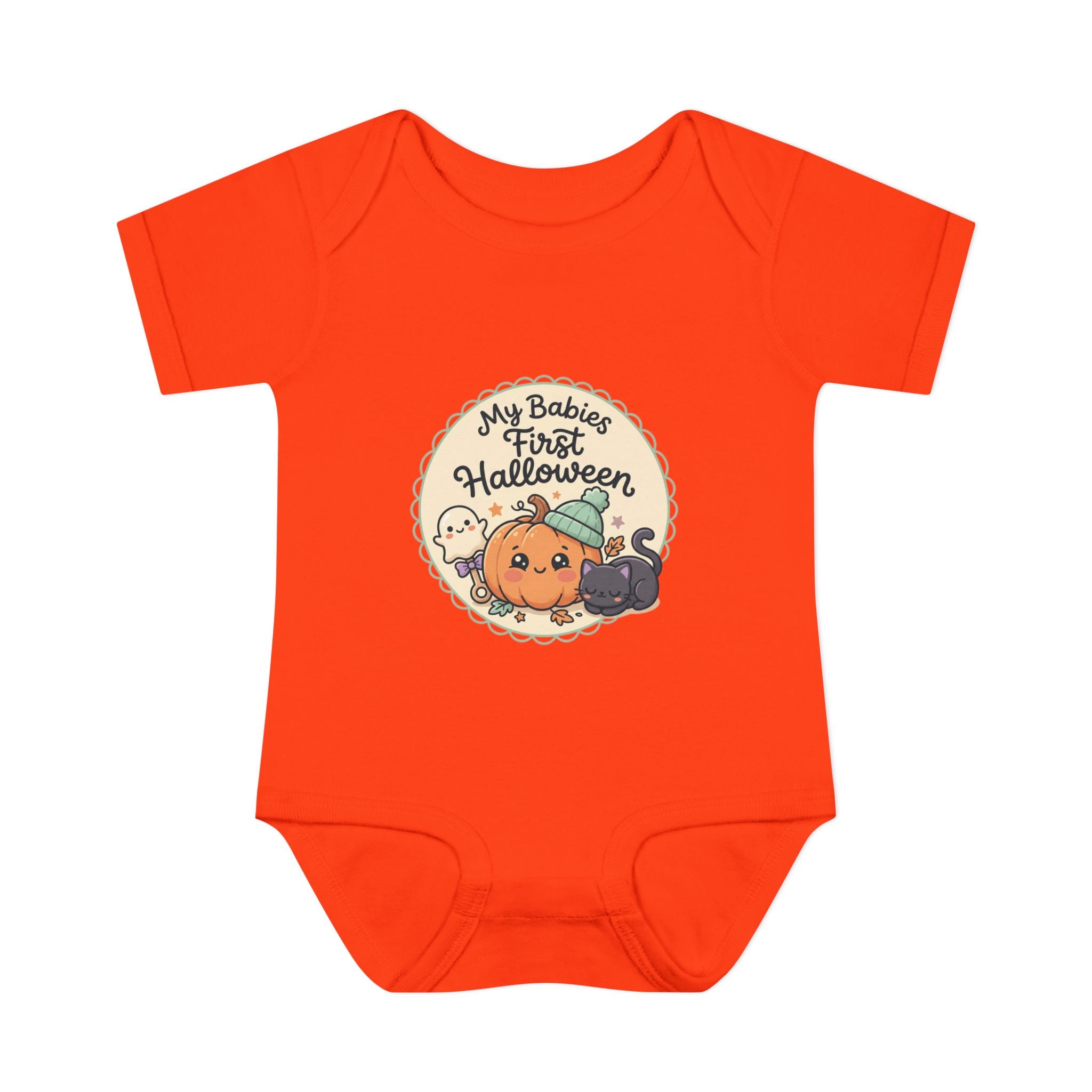 Infant Halloween Bodysuit — “My Baby's First Halloween” Cute Pumpkin & Ghosts