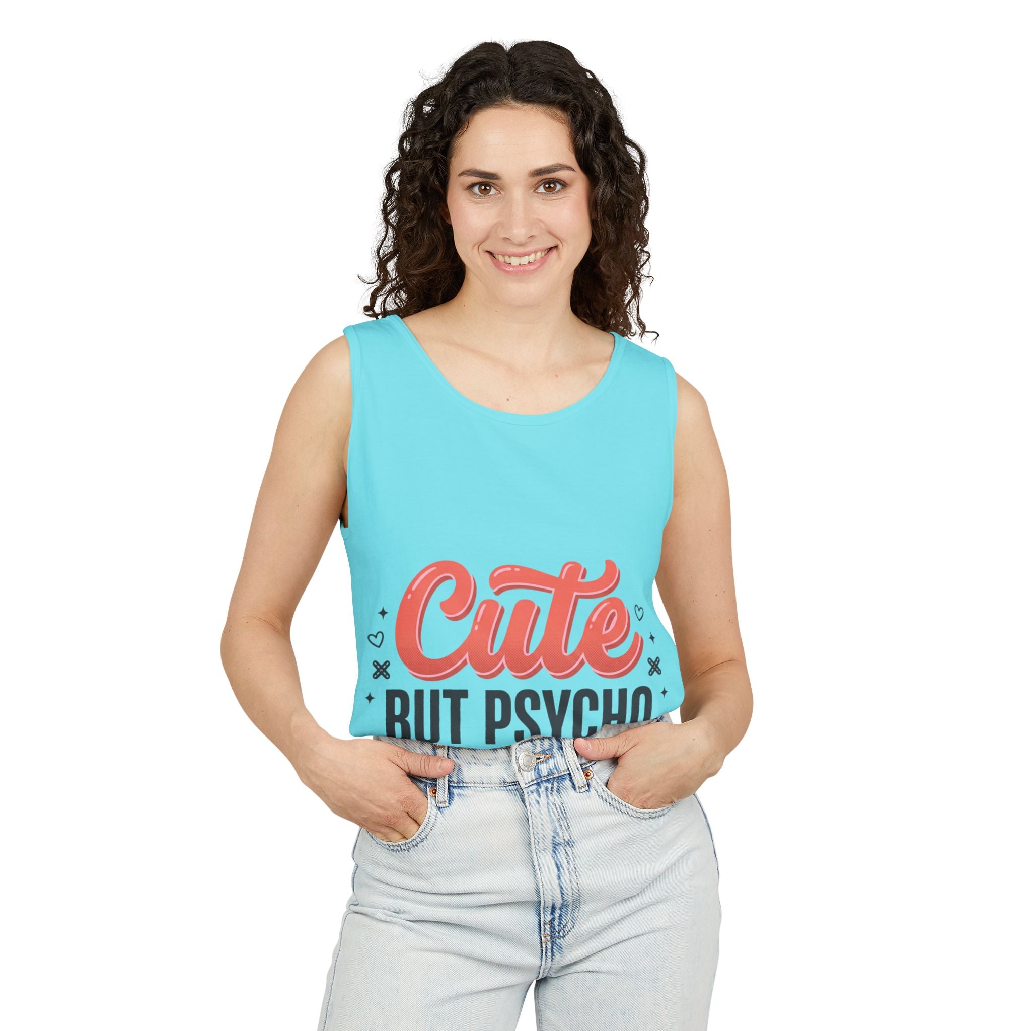 Cute But Psycho Tank Top – Women's Summer Tee