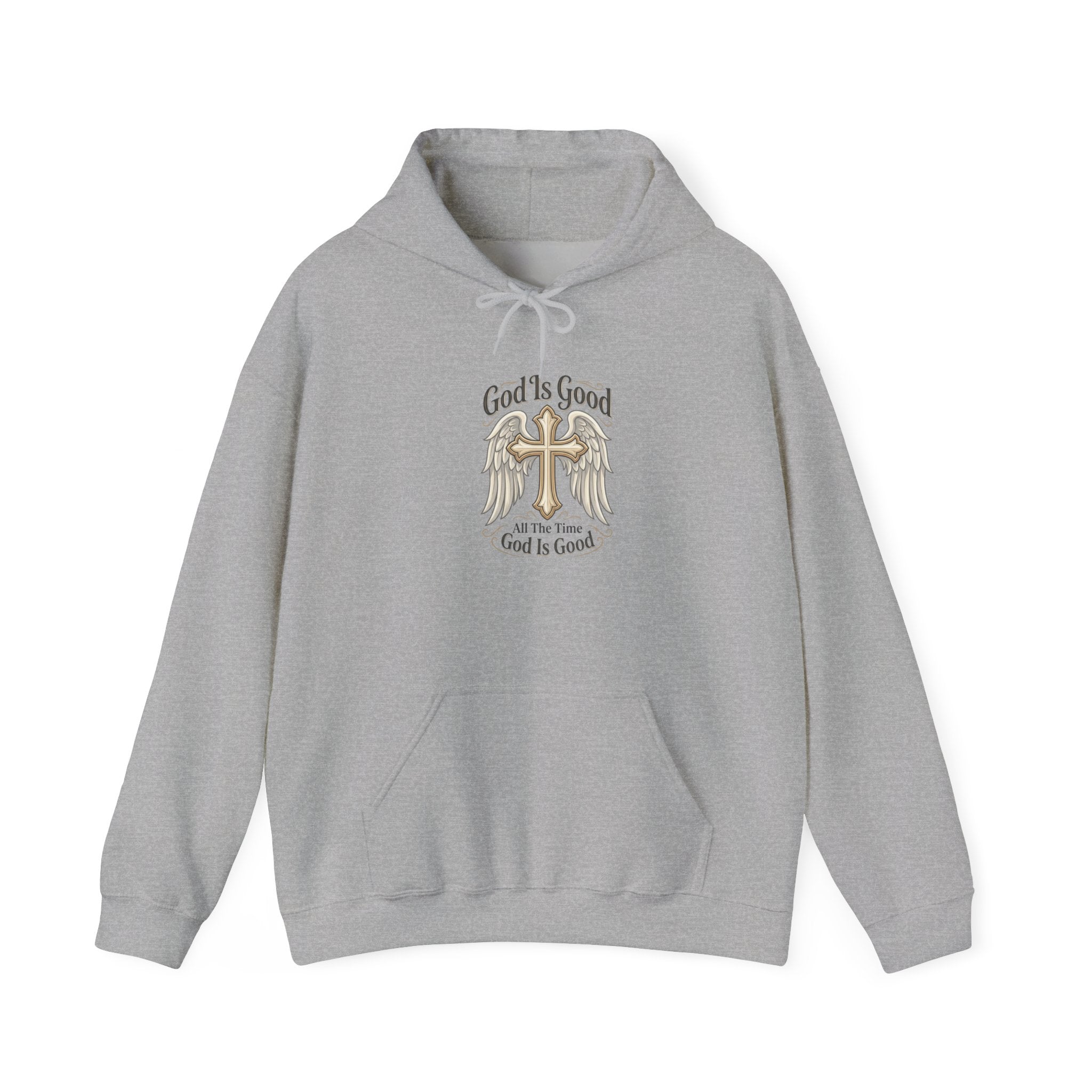 God Is Good Cross Hoodie — Christian Faith Inspirational Pullover