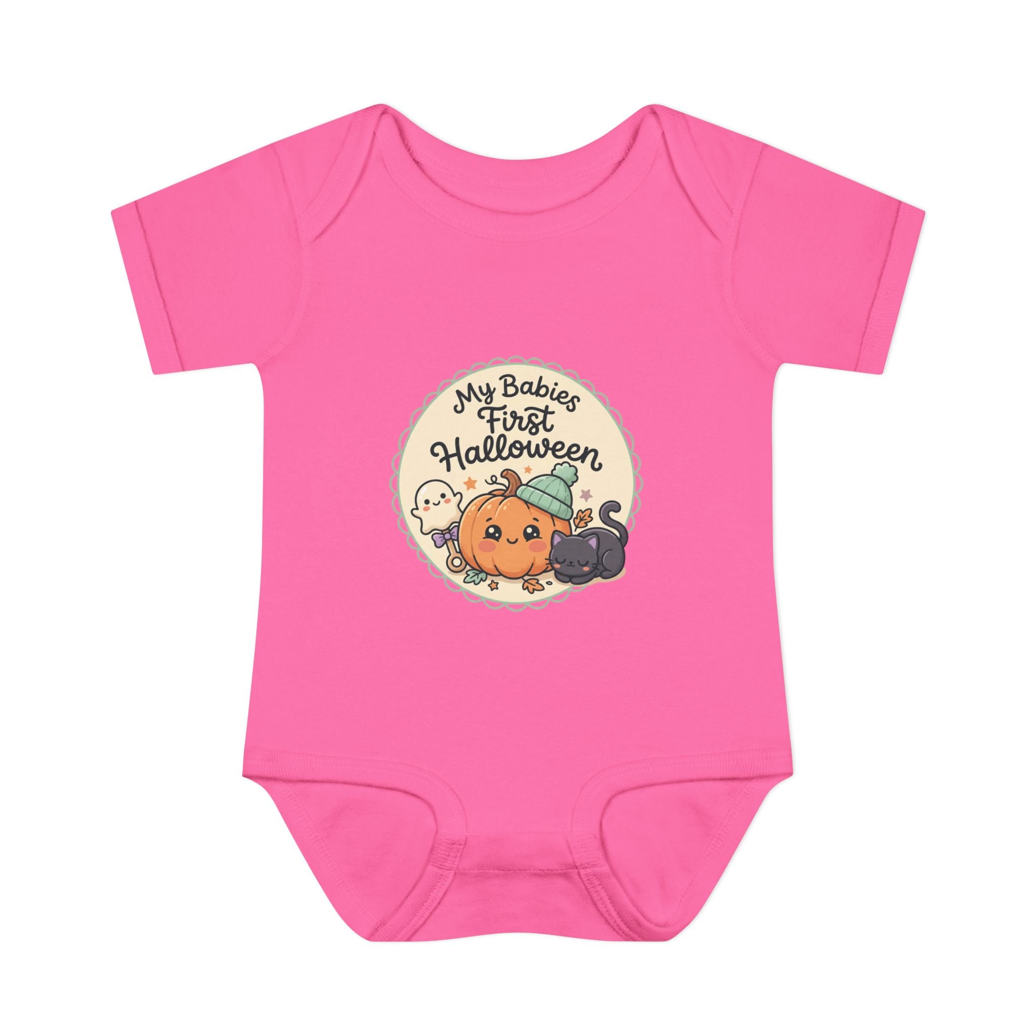 Infant Halloween Bodysuit — “My Baby's First Halloween” Cute Pumpkin & Ghosts