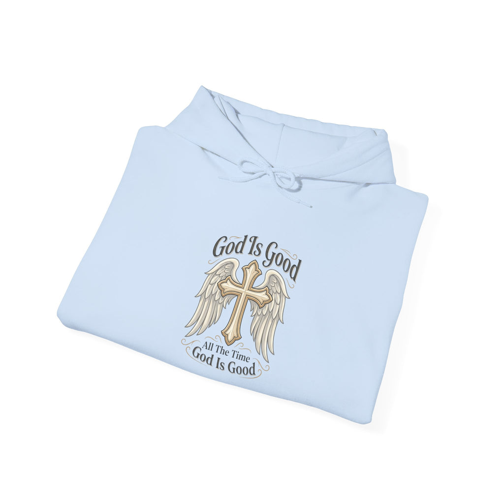 God Is Good Cross Hoodie — Christian Faith Inspirational Pullover