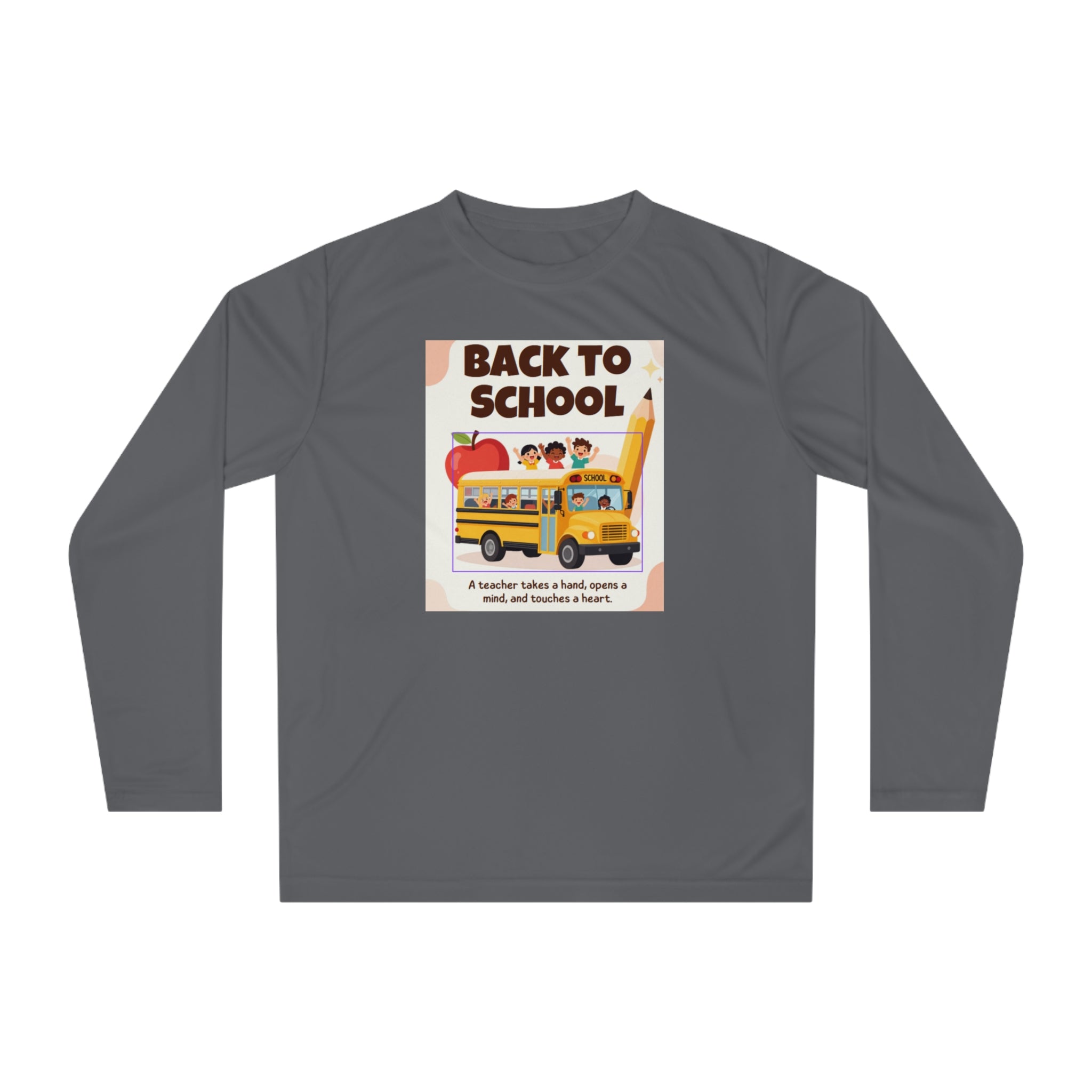 Back to School Long Sleeve Shirt — Teacher Appreciation School Bus Design