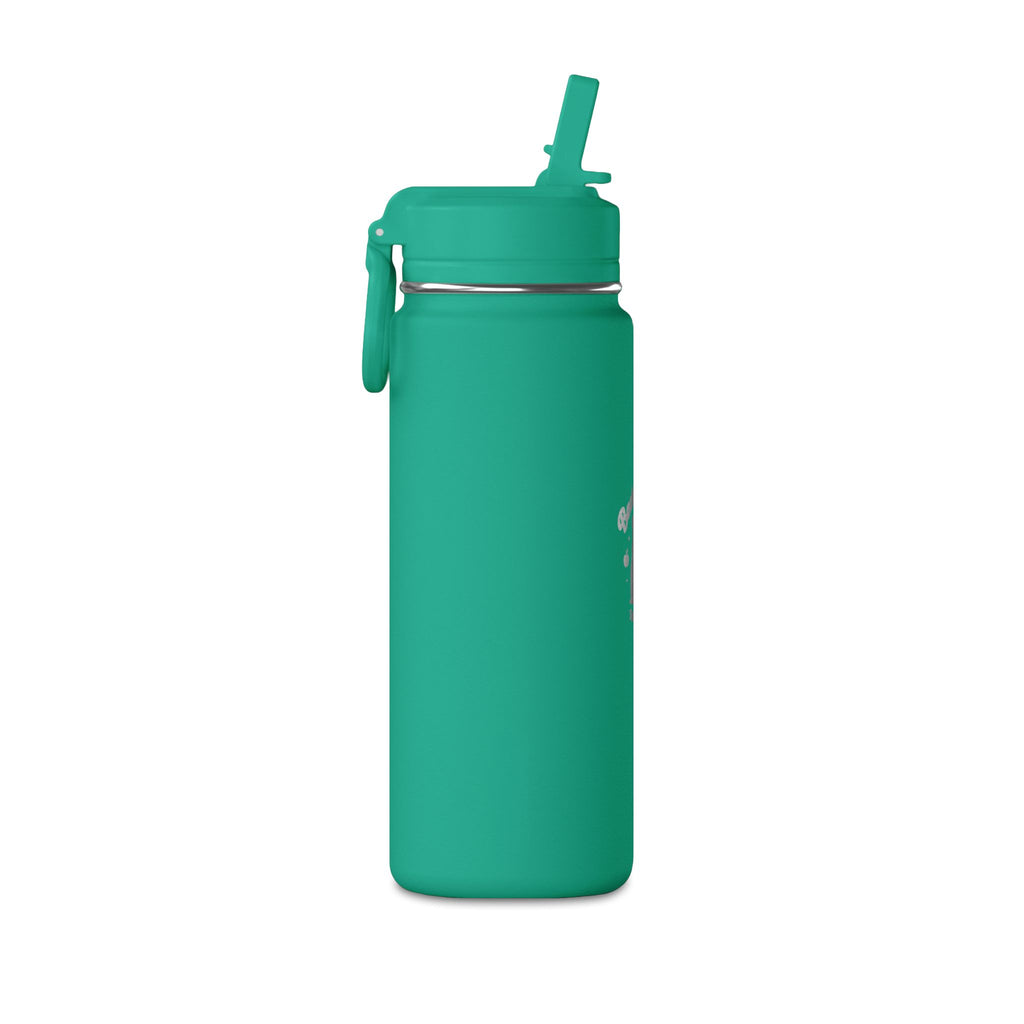 Insulated 20oz Pink Mini Water Bottle with "Ready to Shine" Design