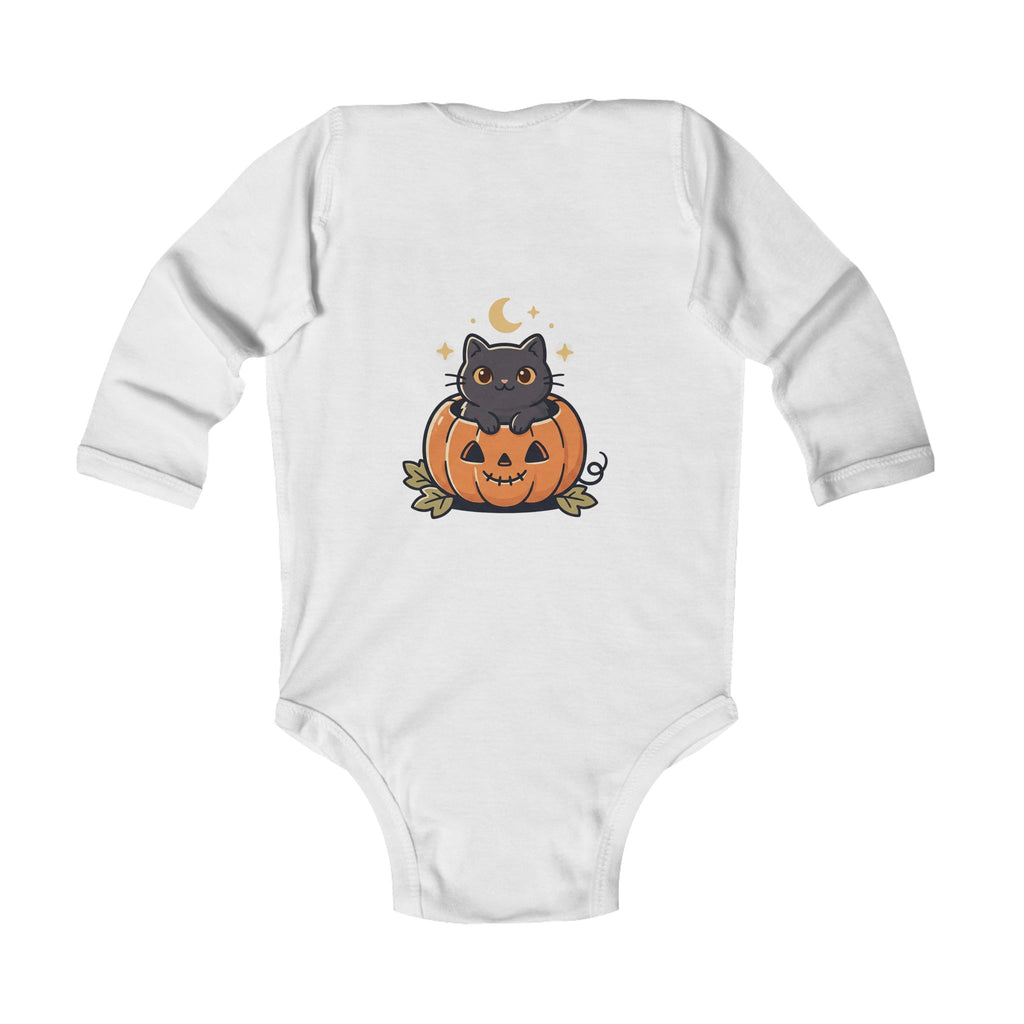 Infant Bodysuit - "Spooky Cute" Halloween Ghost & Pumpkin Baby Onesie