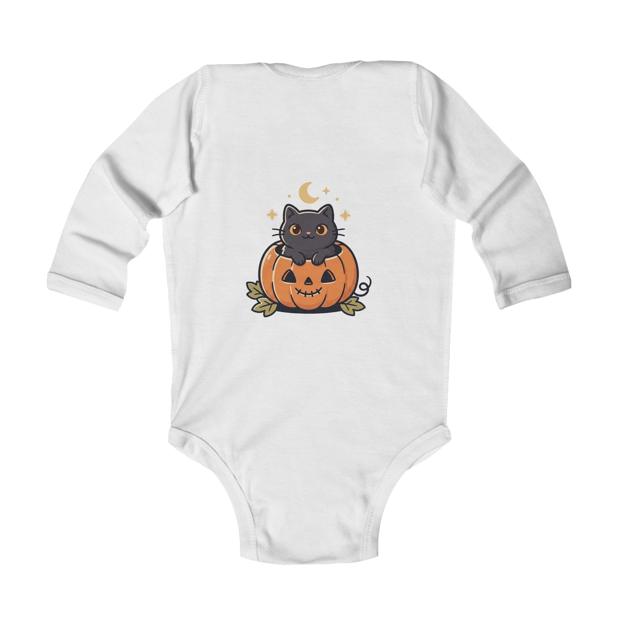Infant Bodysuit - "Spooky Cute" Halloween Ghost & Pumpkin Baby Onesie