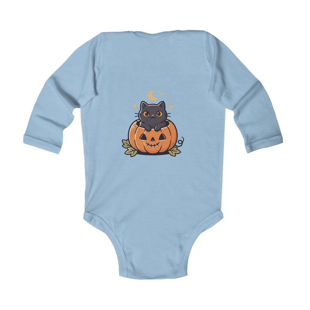 Infant Bodysuit - "Spooky Cute" Halloween Ghost & Pumpkin Baby Onesie