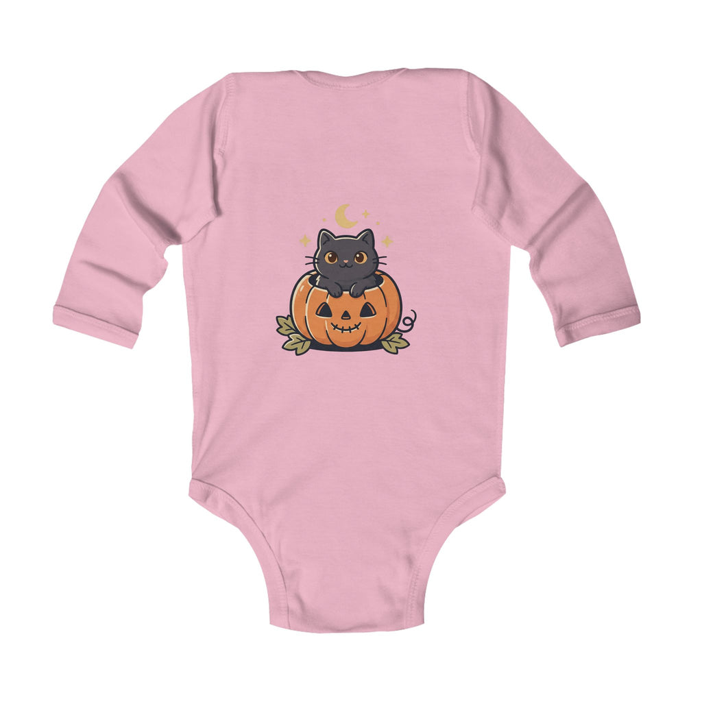 Infant Bodysuit - "Spooky Cute" Halloween Ghost & Pumpkin Baby Onesie