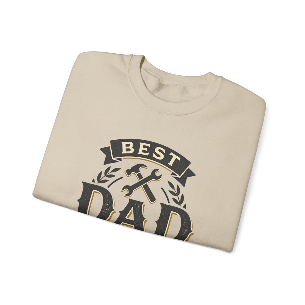 Best Dad Ever Sweatshirt — "Lead with love, live with courage" Crewneck